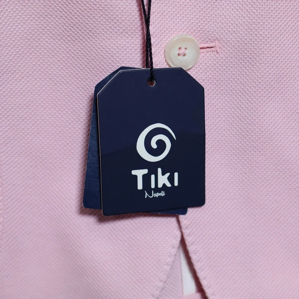 Tiki Napoli Sport Coat Mens US 40 IT 50 Pink New York 2-Button Made In Italy